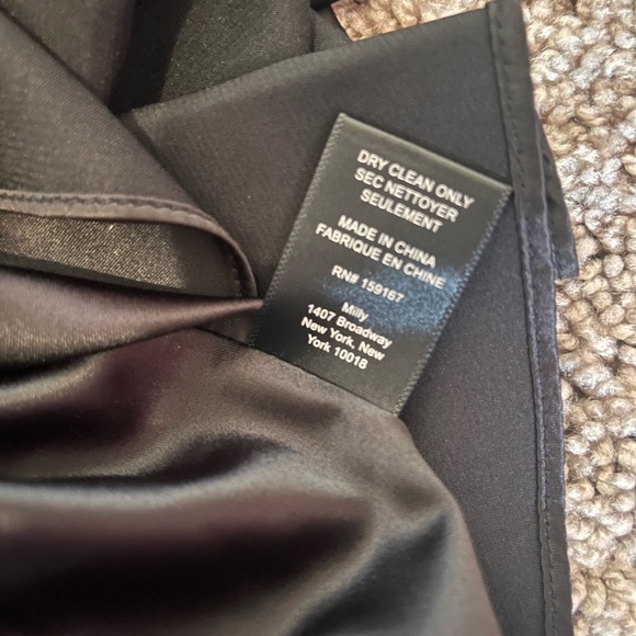 MILLY Stella black and blue bow tie waist dress - Picture 11 of 11